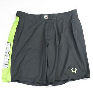 Hylete XL x 10" Above Knee Black NPGL Unlined Training Crossfit Athletic‎ Shorts
